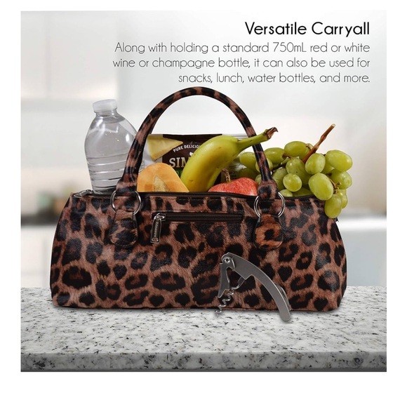 NEW Primewear insulated wine clutch cooler bag with corkscrew - Picture 5 of 8